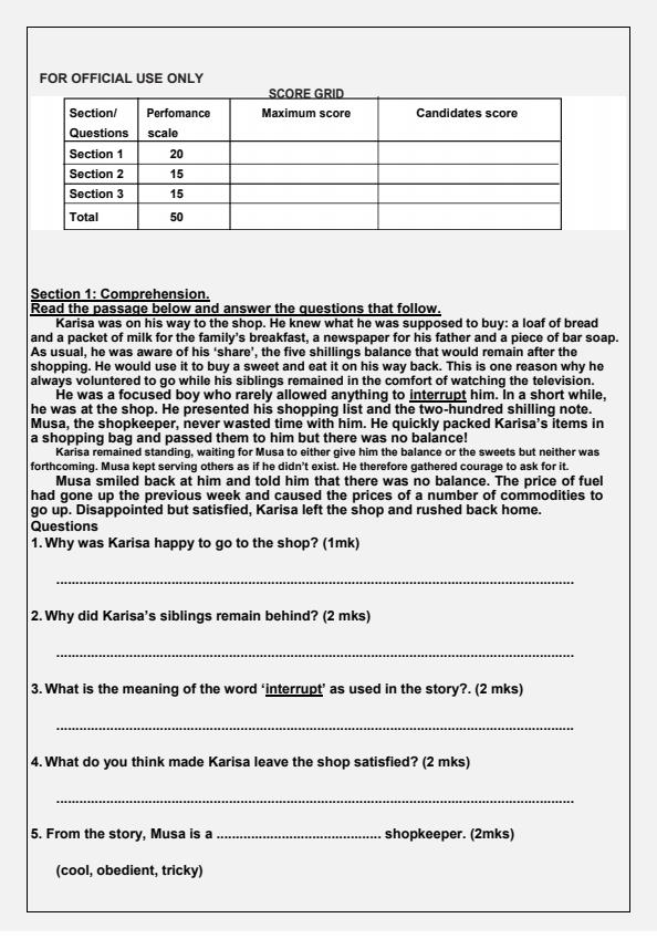 Preview page Grade-8-English-Mid-Term-1-Exam-2025_3621_1.jpg