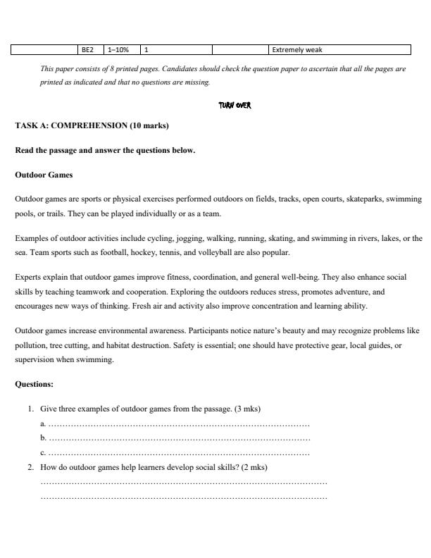 Preview page Grade-8-English-Mid-Term-1-Exam-2026_5099_1.jpg