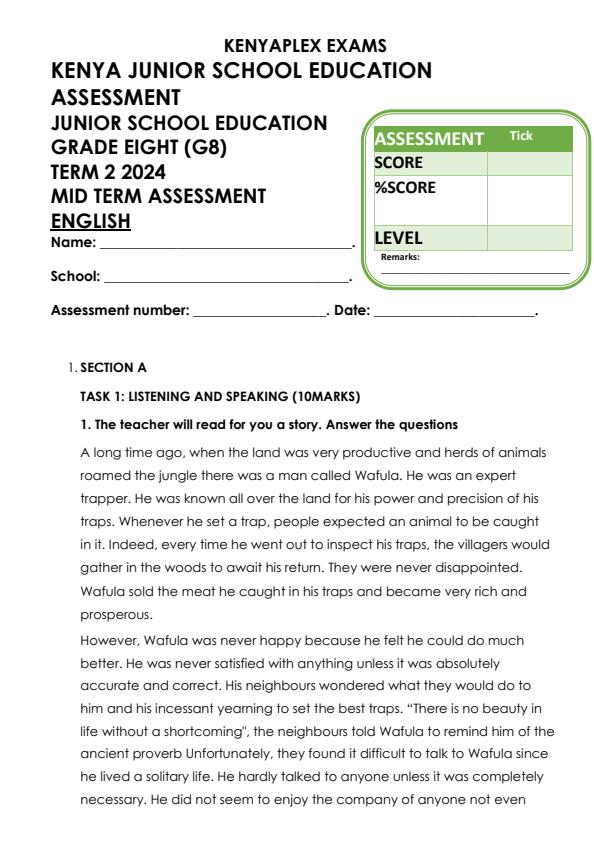 Preview page Grade-8-English-Mid-Term-2-Exam-2024_2667_0.jpg