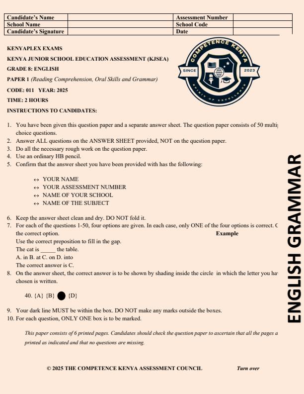 Preview page Grade-8-English-Paper-1-End-of-Term-3-Exam-2025_4843_0.jpg