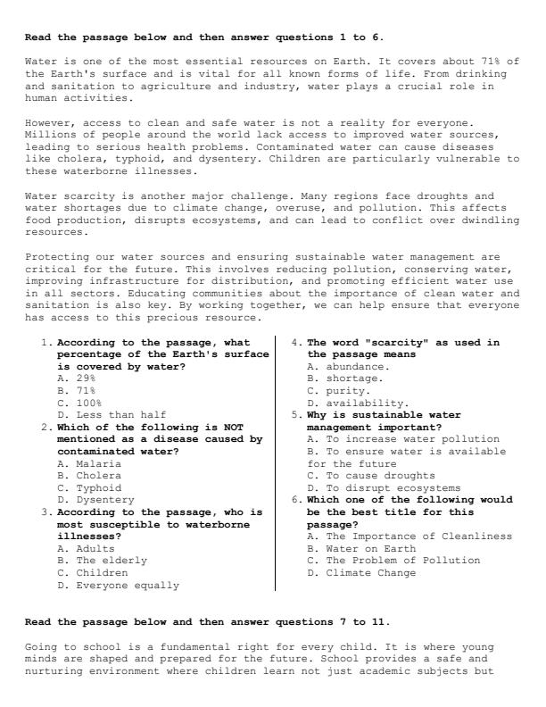 Preview page Grade-8-English-Paper-1-Mid-Term-2-Exam-2025_4167_2.jpg