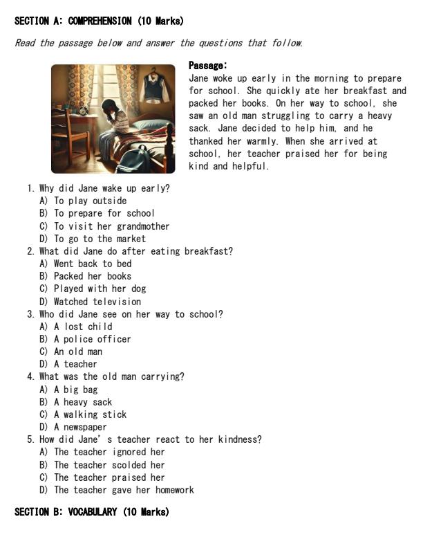 Preview page Grade-8-English-Paper-1-Term-2-Opener-Exam-2025_4032_1.jpg