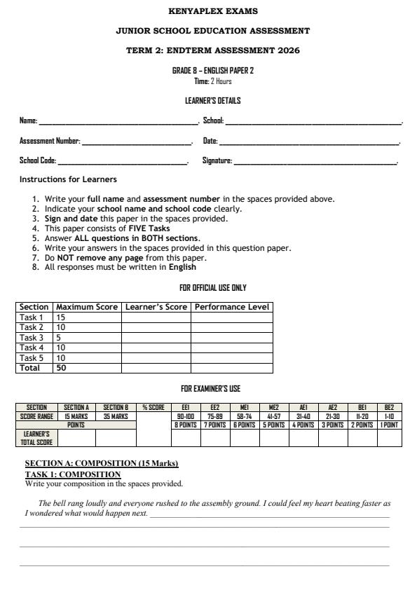 Preview page Grade-8-English-Paper-2-End-Term-2-Exam-2026_6099_0.jpg