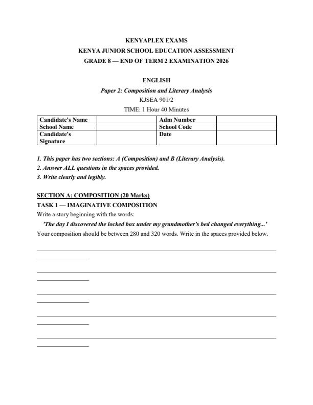 Preview page Grade-8-English-Paper-2-July-Assessment-Examination-2026_6373_0.jpg