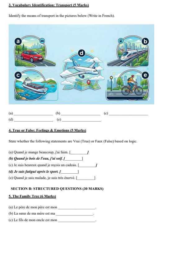 Preview page Grade-8-French-End-Term-2-Exam-2026_6100_1.jpg