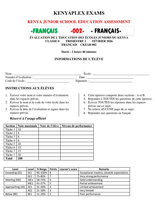 Preview page Grade-8-French-Mid-Term-1-Exam-2026_5102_0.jpg