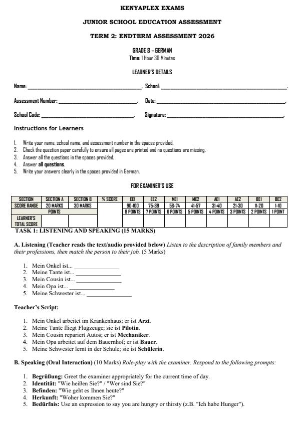 Preview page Grade-8-German-End-Term-2-Exam-2026_6101_0.jpg