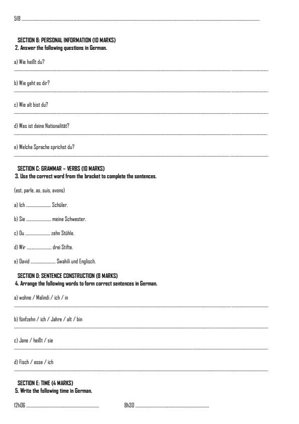 Preview page Grade-8-German-Term-2-OPener-Exam-2026_5614_1.jpg