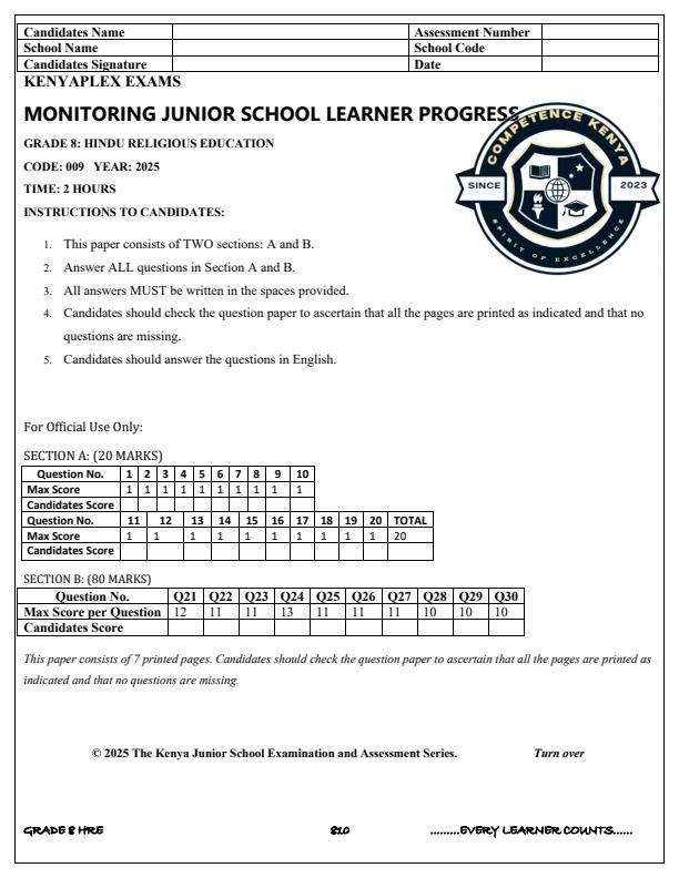 Preview page Grade-8-HRE-Term-3-Opener-Exam-2025_4550_0.jpg