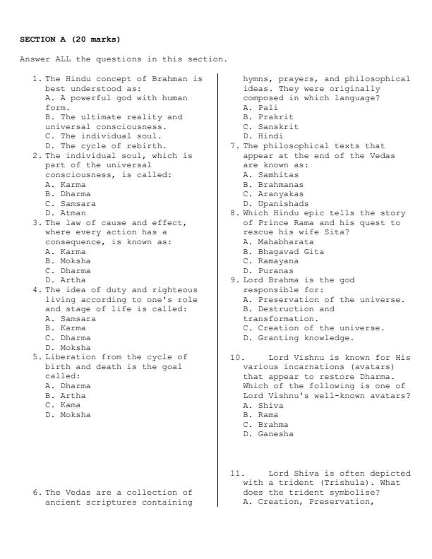 Preview page Grade-8-Hindu-Religious-Education-End-Term-3-Exam-2026_6795_1.jpg