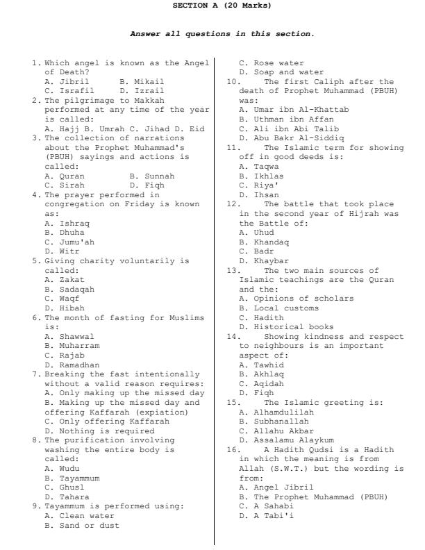Preview page Grade-8-IRE-Mid-Term-2-Exam-2025_4172_1.jpg