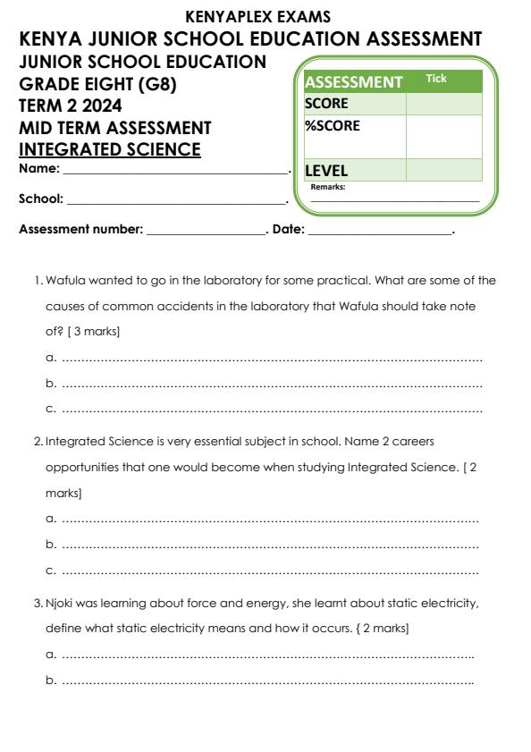 Preview page Grade-8-Integrated-Science-Mid-Term-2-Exam-2024_2668_0.jpg