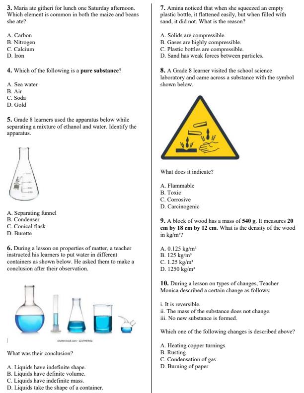 Preview page Grade-8-Integrated-Science-Paper-1-End-Term-3-Set-2-Exam-2026_7173_1.jpg