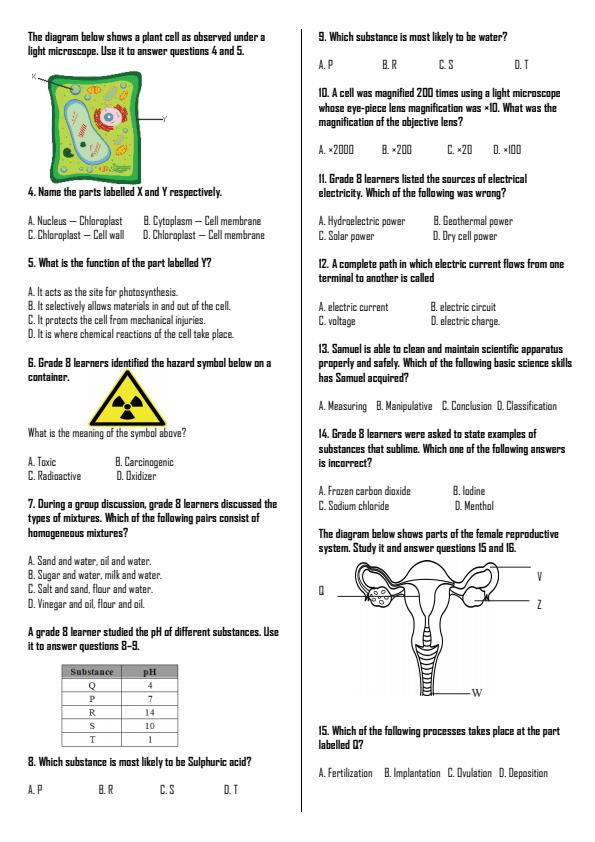 Preview page Grade-8-Integrated-Science-Paper-1-Mid-Term-2-Exam-2026_5886_1.jpg
