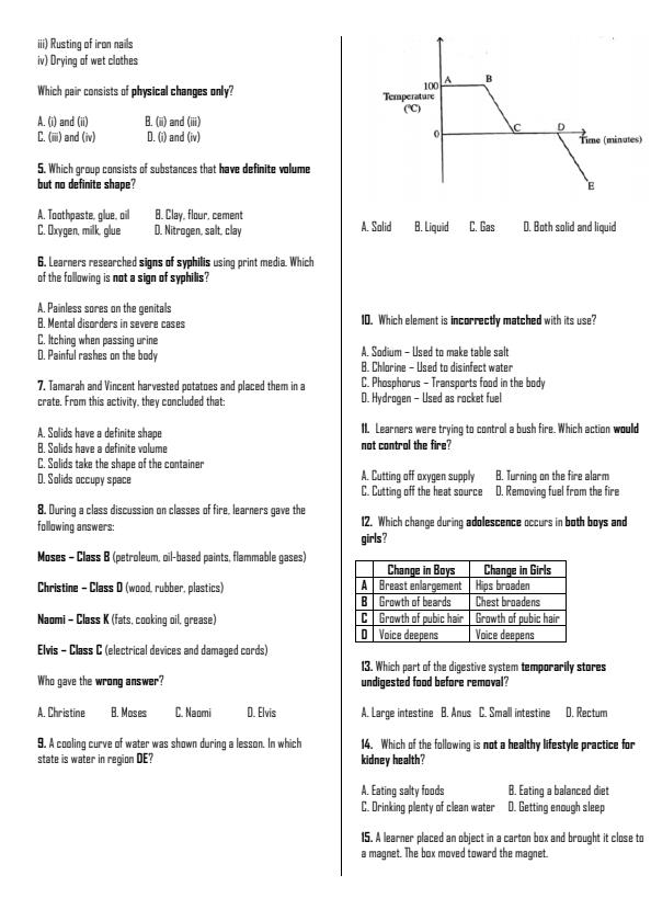Preview page Grade-8-Integrated-Science-Paper-1-Term-2-OPener-Exam-2026_5616_1.jpg