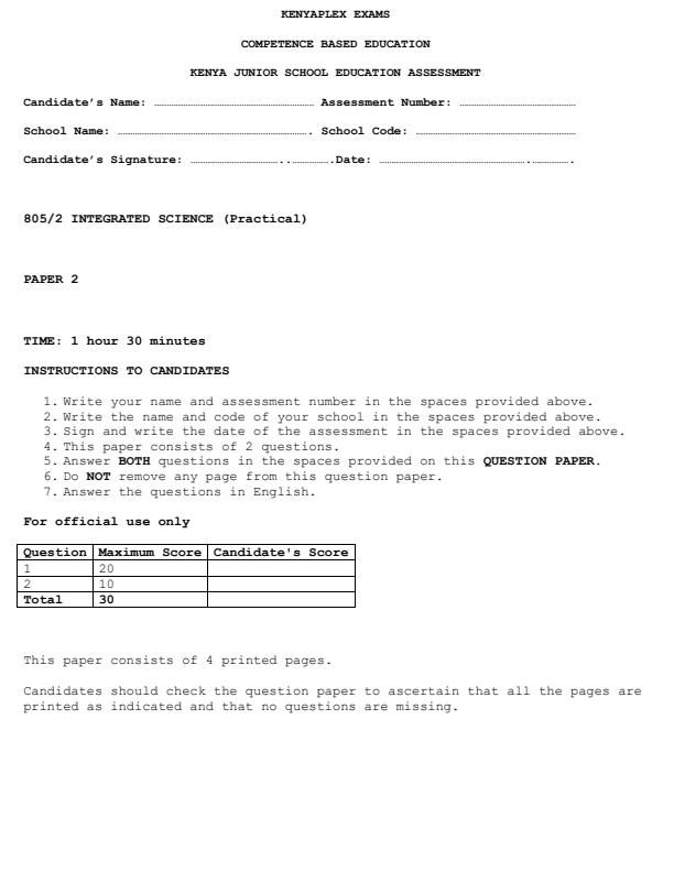 Preview page Grade-8-Integrated-Science-Paper-2-End-Term-3-Exam-2026_6797_0.jpg
