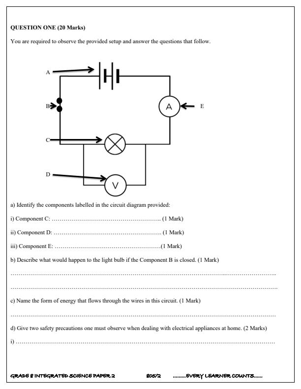 Preview page Grade-8-Integrated-Science-Paper-2-Term-3-Opener-Exam-2025_4552_1.jpg