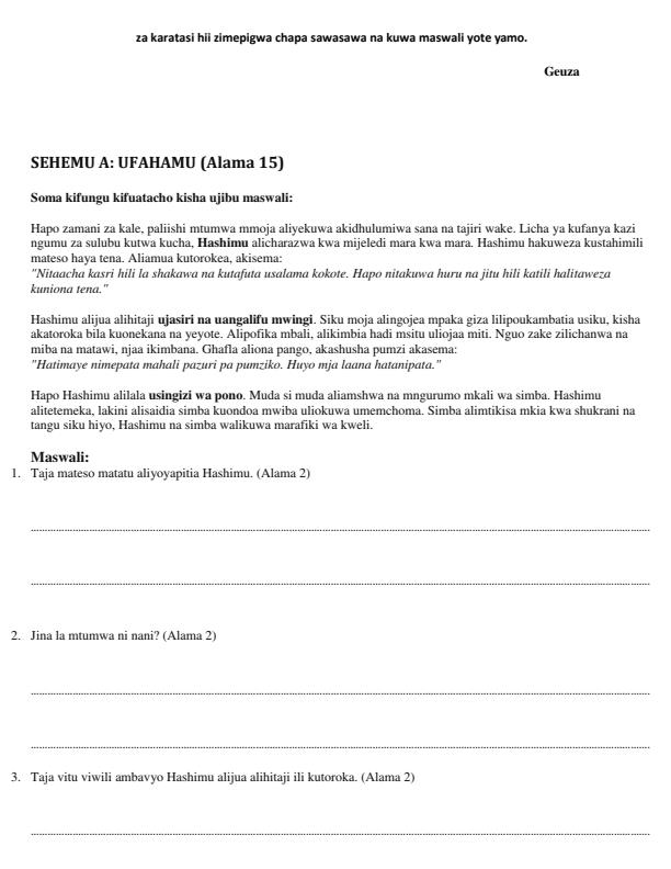 Preview page Grade-8-Kiswahili-End-Term-1-Exam-2026_5378_1.jpg