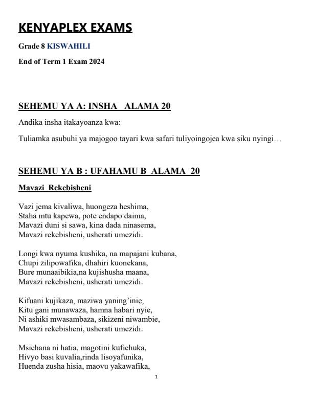 Preview page Grade-8-Kiswahili-End-of-Term-1-Exam-2024_1977_0.jpg