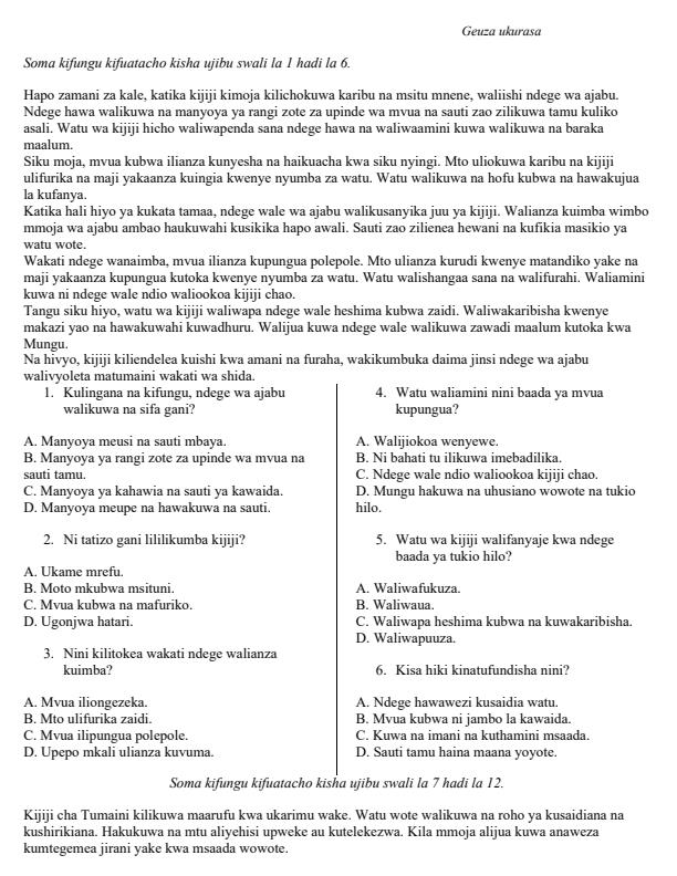 Preview page Grade-8-Kiswahili-Paper-1-End-of-Term-2-Exam-2025_4412_1.jpg