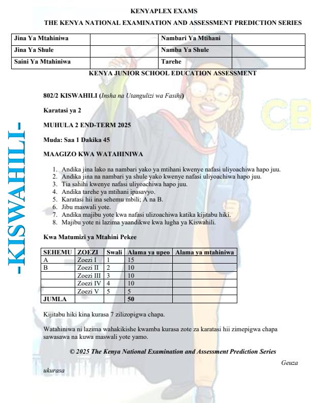 Preview page Grade-8-Kiswahili-Paper-2-End-of-Term-2-Exam-2025_4413_0.jpg