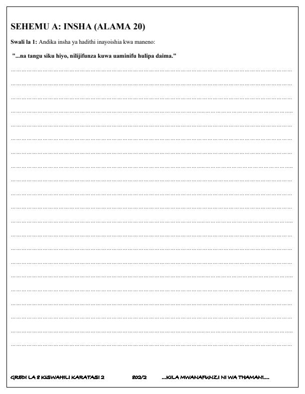 Preview page Grade-8-Kiswahili-Paper-2-Term-3-Opener-Exam-2025_4555_1.jpg