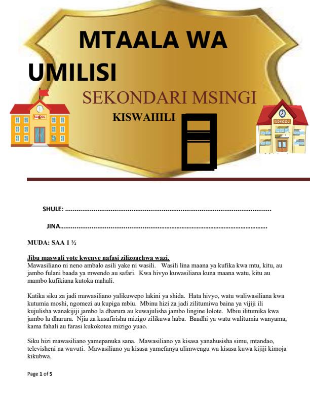 Preview page Grade-8-Kiswahili-Term-1-Opener-Exam-2024-Set-2_1894_0.jpg