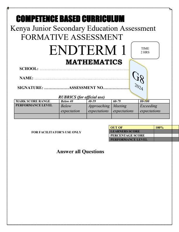 Preview page Grade-8-Mathematics-End-of-Term-1-Exam-2024_2151_0.jpg