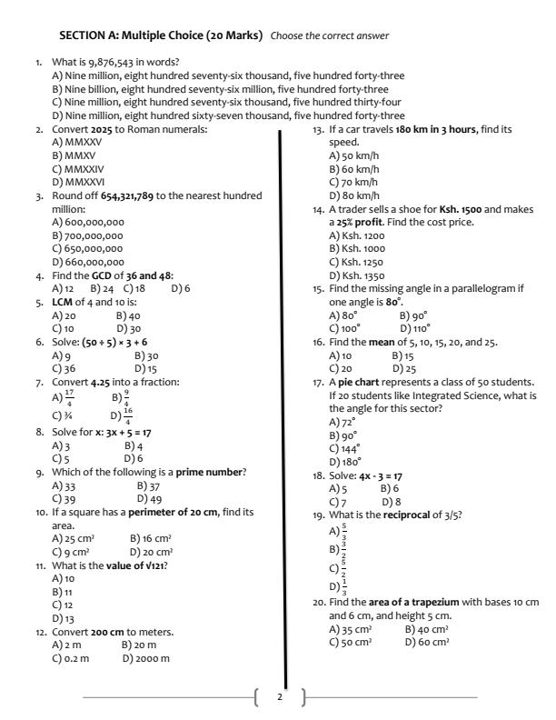 Preview page Grade-8-Mathematics-End-of-Term-1-Examination-2025_3837_1.jpg