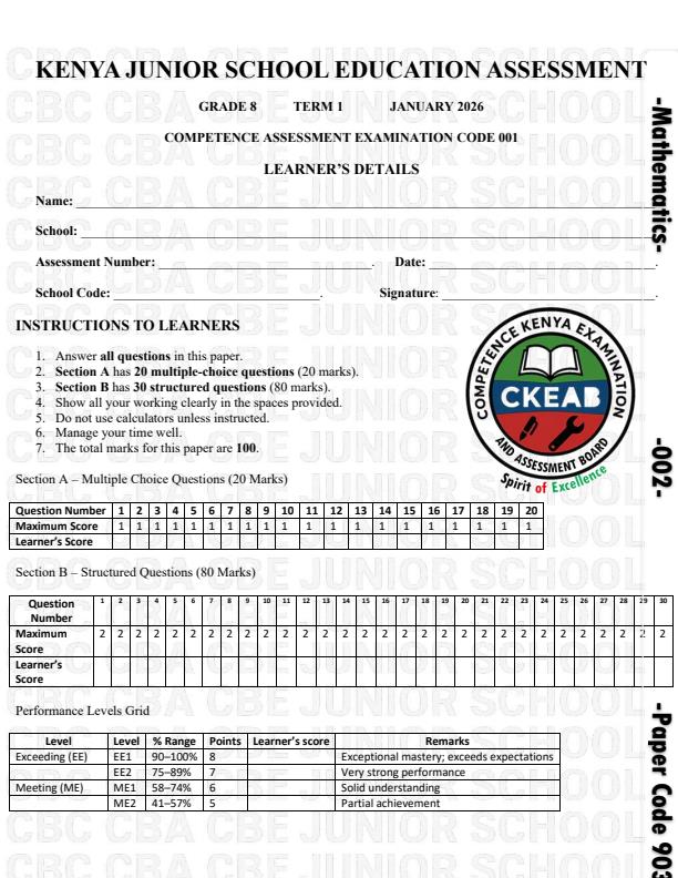 Preview page Grade-8-Mathematics-Opener-Exam-Term-1-2026_4996_0.jpg