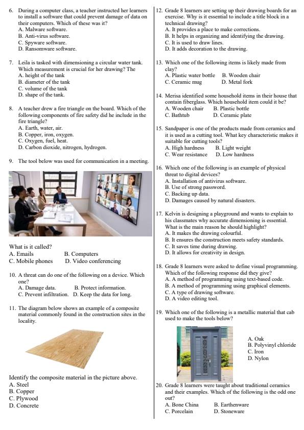 Preview page Grade-8-Pre--Technical-Studies-End-Term-2-Exam-2026_6108_1.jpg