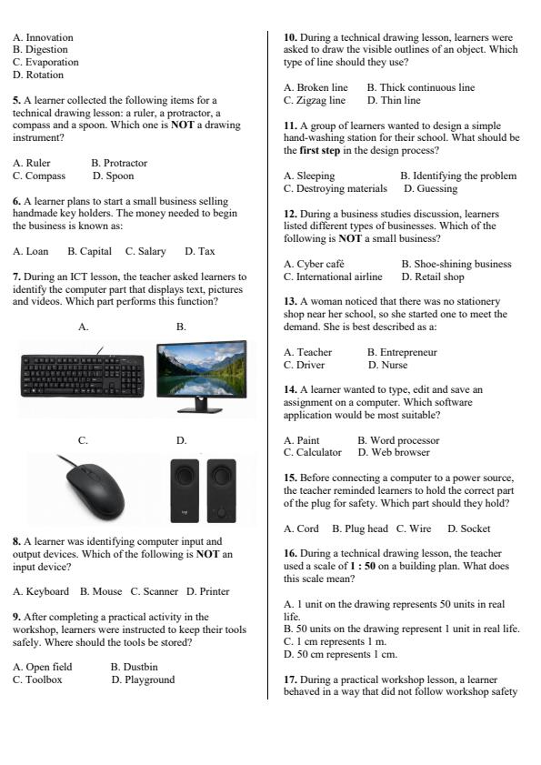Preview page Grade-8-Pre--Technical-Studies-Paper-1-Activity-Term-3-Opener-Exam-2026_6554_1.jpg