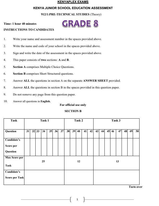 Preview page Grade-8-Pre-Technical-Studies-End-of-Term-1-Examination-2025_3838_0.jpg