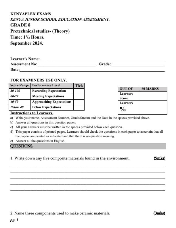 Preview page Grade-8-Pre-Technical-Studies-End-of-Term-3-Examination-2024_3390_0.jpg