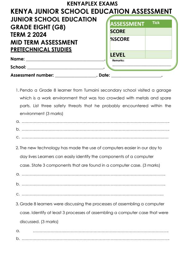 Preview page Grade-8-Pre-Technical-Studies-Mid-Term-2-Exam-2024_2672_0.jpg