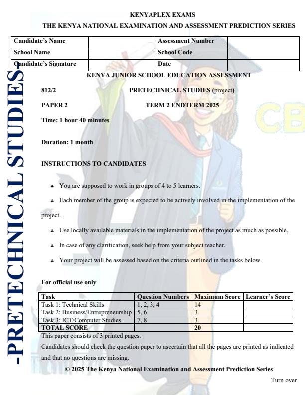 Preview page Grade-8-Pre-Technical-Studies-Paper-2-End-of-Term-2-Exam-2025_4419_0.jpg