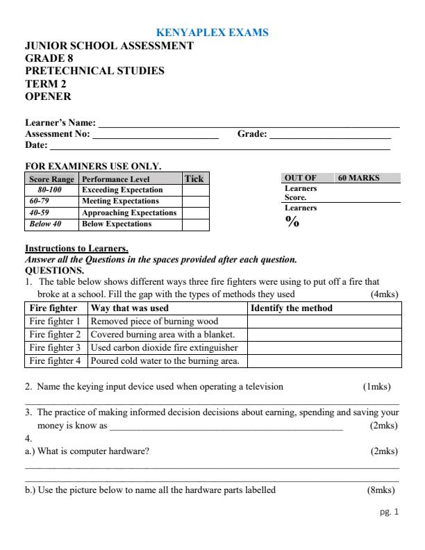 Preview page Grade-8-Pre-Technical-Studies-Term-2-Opener-Exam-2024_2416_0.jpg