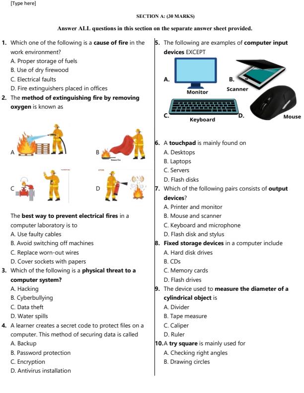 Preview page Grade-8-Pretechnical-Studies-Opener-Exam-Term-1-2026_4997_1.jpg