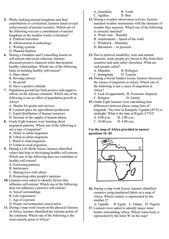 Preview page Grade-8-Social-Studies-Activity-Term-3-Opener-Exam-2026_6555_1.jpg
