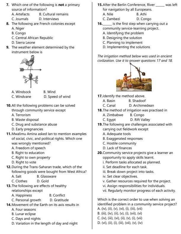 Preview page Grade-8-Social-Studies-End-Term-2-Exam-2026_6111_1.jpg