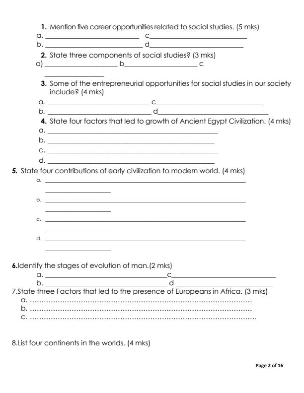 Preview page Grade-8-Social-Studies-End-of-May-Assessment-Test-2024_2547_1.jpg