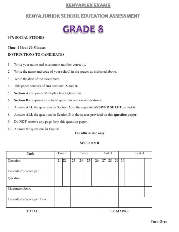 Preview page Grade-8-Social-Studies-End-of-Term-1-Examination-2025_3834_0.jpg
