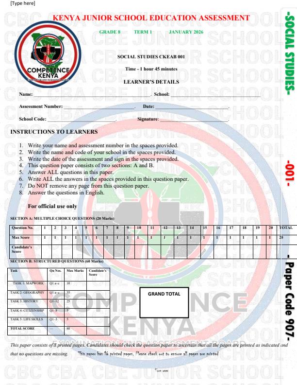 Preview page Grade-8-Social-Studies-Opener-Exam-Term-1-2026_4998_0.jpg