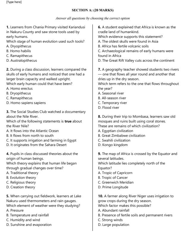 Preview page Grade-8-Social-Studies-Opener-Exam-Term-1-2026_4998_1.jpg
