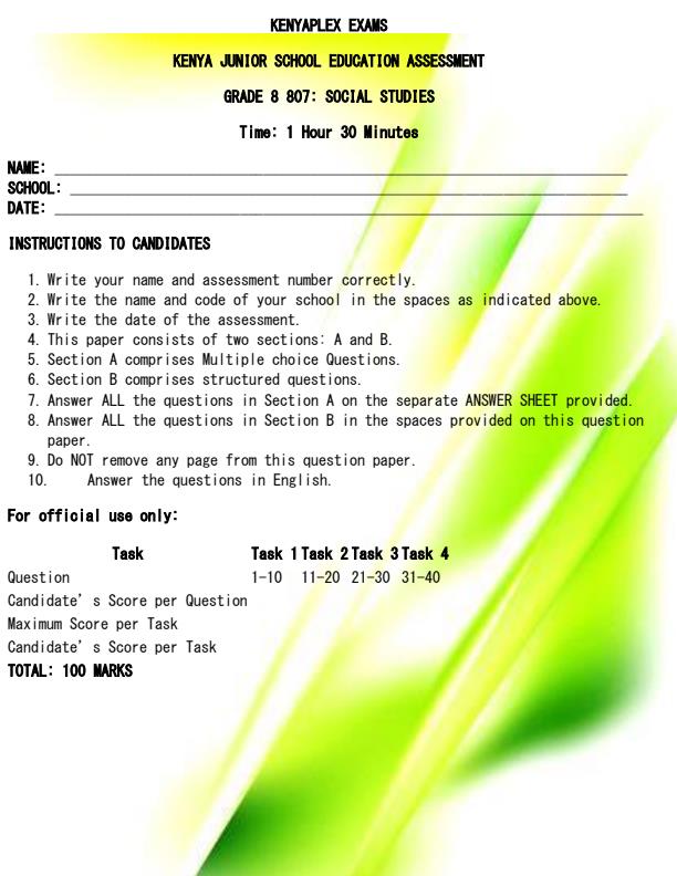 Preview page Grade-8-Social-Studies-Term-2-Opener-Exam-2025_4033_0.jpg