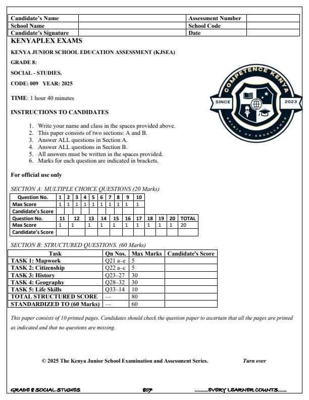 Preview page Grade-8-Social-Studies-Term-3-Opener-Exam-2025_4559_0.jpg