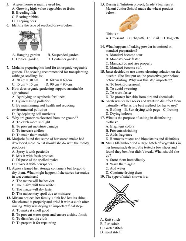 Preview page Grade-9-Agriculture-End-Term-2-Exam-2026_6112_1.jpg