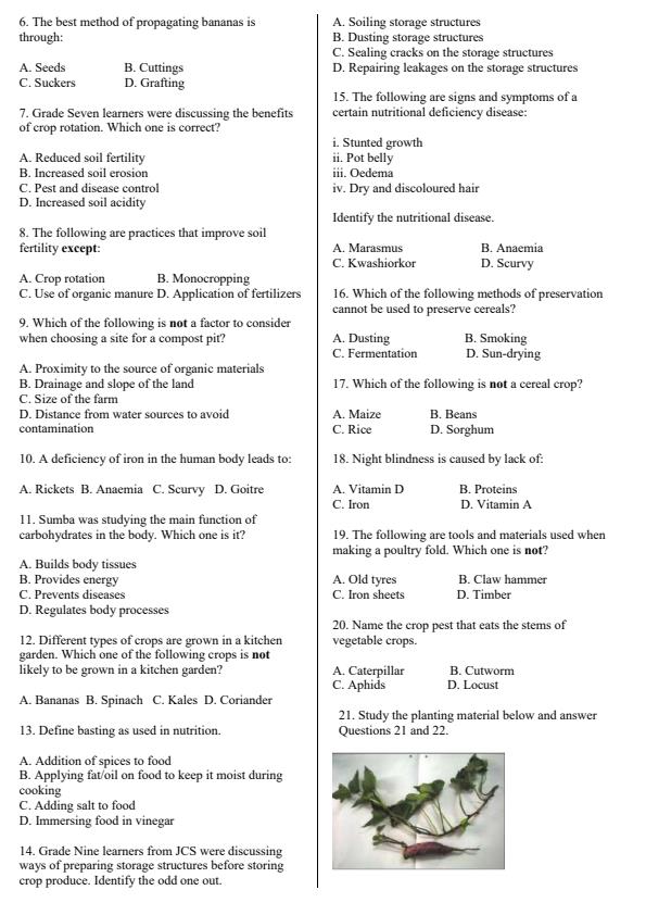 Preview page Grade-9-Agriculture-End-Term-3-Set-2-Exam-2026_7041_1.jpg