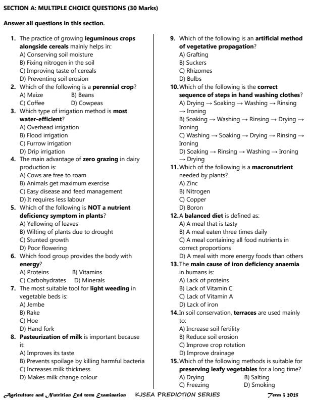 Preview page Grade-9-Agriculture-and-Nutrition-End-of-Term-3-KJSEA-Prediction-Exam-2025_4853_1.jpg