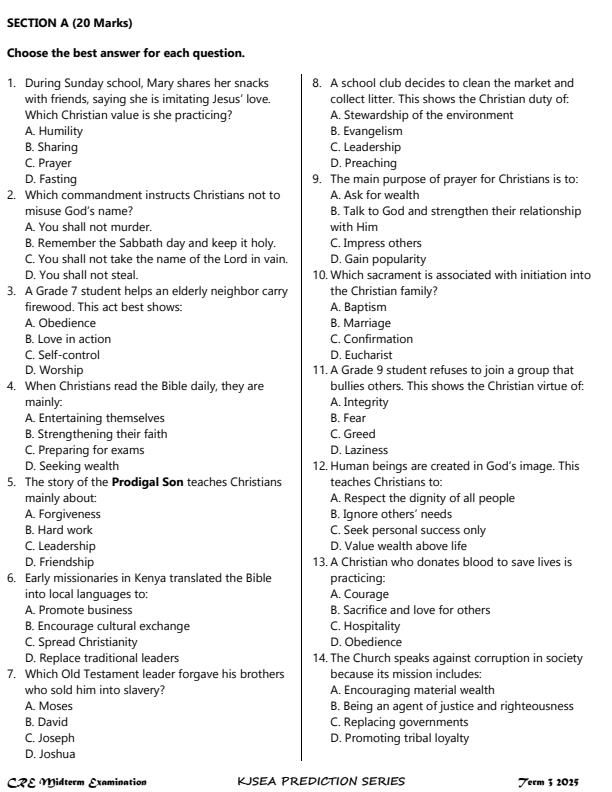 Preview page Grade-9-CRE-Mid-Term-3-Exam-2025_4687_1.jpg